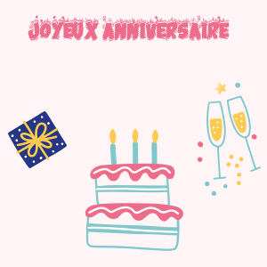 Gif animé joyeux anniversaire cadeau boire